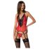 Passion Peonia - Red Top & Thong Set