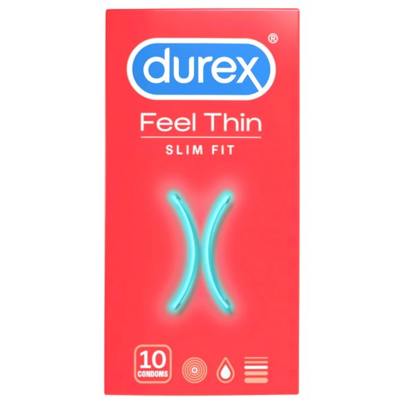 Durex Feel Thin Slim Fit - Ultra-Sensitive Condoms (10 Pack)