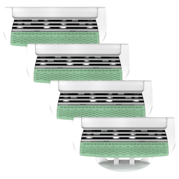 X-Epil Silky Smooth - Women's Razor Refill 4-Blade (4 Pack)