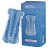 Desirel Vertigo – Ribbed Interior Masturbator (Transparent)