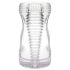 Desirel Vertigo – Ribbed Interior Masturbator (Transparent)