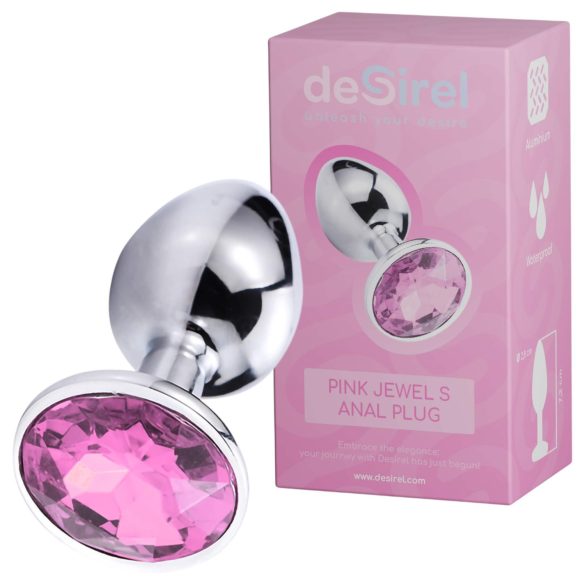 Desirel Pink Jewel S - Silver-Pink Anal Plug