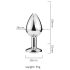 Desirel Pink Jewel S - Silver-Pink Anal Plug