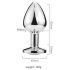 Desirel Pink Jewel L - Silver-Pink Anal Plug