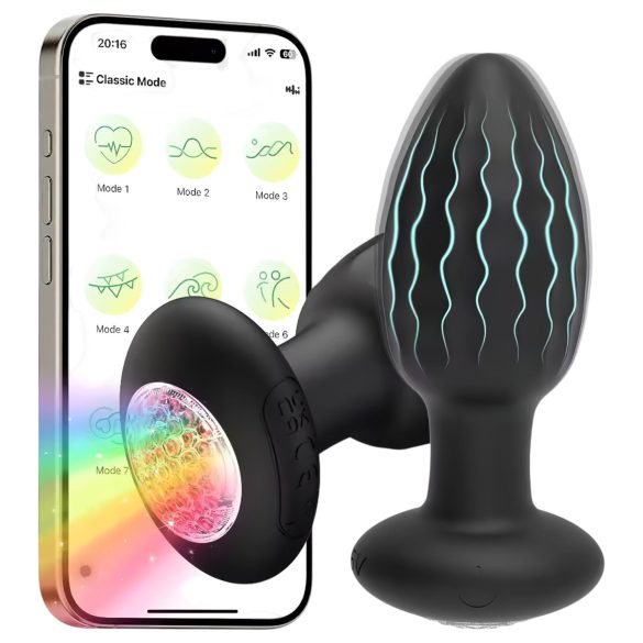 Smart Glow Anal Plug (Black)