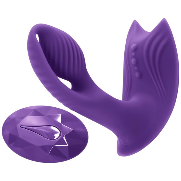 Inya Bump-N-Grind - 2-in-1 Heated Clitoral Vibrator with Remote (Purple)