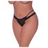 Magic Silk - Double-Strap Lace Thong (Black)
