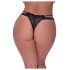 Magic Silk - Double-Strap Lace Thong (Black)