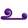 Snail Vibe Duo - Rechargeable 3-in-1 Stimulating Vibrator (Purple)