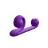 Snail Vibe Duo - Rechargeable 3-in-1 Stimulating Vibrator (Purple)