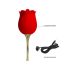 Pretty Love Rose Lover - Tongue 2in1 Clitoral Vibrator (Red)