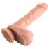 Dual Density - Suction Cup Realistic Dildo with Balls - 20cm (Natural) 