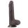 LoveToy Sliding-Skin - Dual-Layered Suction Cup Dildo - 18cm (Brown) 