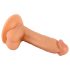 Mr. Rude - suction-cup, realistic dildo with testicles - 17cm (natural)