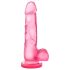 bjours Sweet N Hard 4 - Suction Cup, Textured Dildo (Pink)