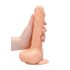 RealRock 8" Lifelike Dong - Natural with Testicles
