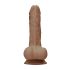 RealRock Dong 8" - Lifelike Dildo with Balls (Dark Natural)