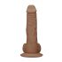 RealRock Dong 8" - Lifelike Dildo with Balls (Dark Natural)