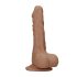 RealRock Dong 8" - Lifelike Dildo with Balls (Dark Natural)