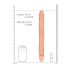 RealRock Double Dong 14" - Natural Dual Dildo (36cm)