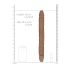 RealRock Double Dong 14" - Dark Natural Twin Dildo (36cm)