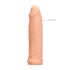 RealRock 6 Penis Sleeve - 17cm - Natural 