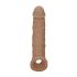 RealRock Penis Sleeve 8 - Dark Natural (21cm) 