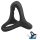 Textured Black Penis & Testicle Ring