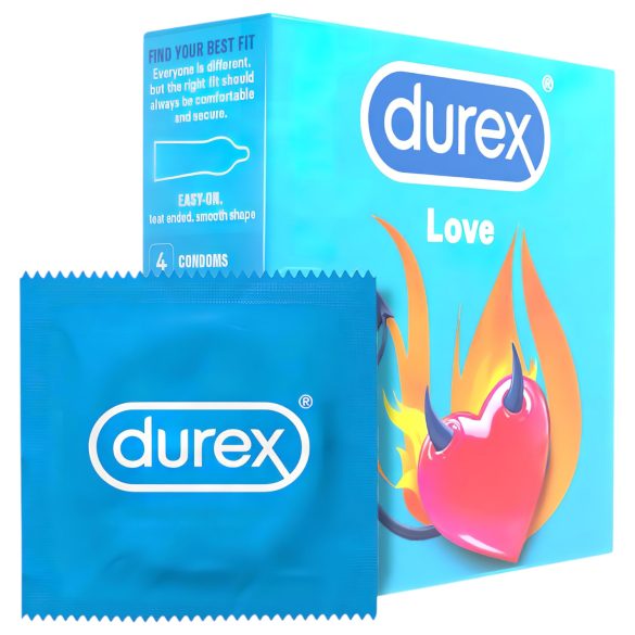 Durex Love Condoms - Easy-on Fit (4 Pack)