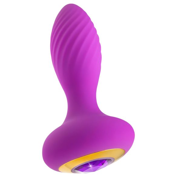 Oh My Gem – Vibrating Anal Plug with Gem (Purple)