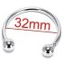 Stainless Steel Delay Ejaculation Ring (32mm)