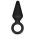 Anal Adventures Platinum S - anal plug (black) - small