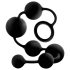 Anal Adventures L – Beaded Black Anal Dildo