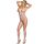 Subblime 951740 - Spicy Bow Fishnet Bodysuit - White - S-L