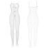 Subblime 951740 - Spicy Bow Fishnet Bodysuit - White - S-L