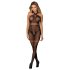 Subblime 951948 - Criss-Cross Fishnet Bodysuit - Black - Sizes S-L