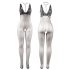 Subblime 951993 - Black Fishnet Bodysuit with Necklace - Sizes S-L