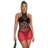 Subblime 952242 - Gradient Fishnet Dress (Red) - Sizes S-L