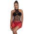 Subblime 952242 - Gradient Fishnet Dress (Red) - Sizes S-L
