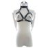 Latetobed - Black Bondage Harness with Gag and Nipple Clamps
