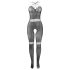 Adalet Kona - Open Mesh Jumpsuit - (Black)