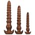 Evolved Twisted Love - Wood-Tone Anal Dildo Set