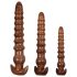 Evolved Twisted Love - Wood-Tone Anal Dildo Set