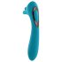 Evolved Heads or Tails - Rechargeable Dual-Ended Vibrator (Blue)