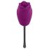 Playboy - Waterproof, Rechargeable, Tongue Rose Vibrator (Purple)