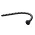 Hosed Swirl Slim Anal Snake 18 - Black Anal Dildo