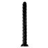 Hosed Swirl Tchick Anal Snake 18 - Black Anal Dildo