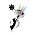 Booty Sparks - Illuminating Anal Plug - Large (Silver)