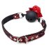 Master Series - Rose Silicone Ball Gag (Red)