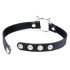 Master Series Kinky Kitty - Black Collar with Cat Head Ring